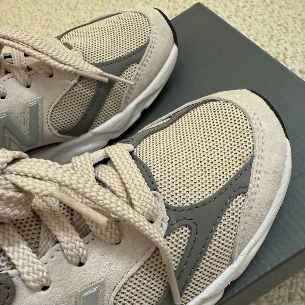 New Balance Beige and Gray Sneakers - Picture 10 of 14